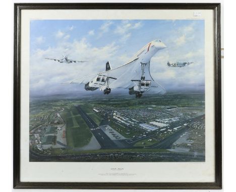 After Peter R. Westacott, Concorde 'Anniversary' print. Framed. Frame size 67 x 74.5cm.