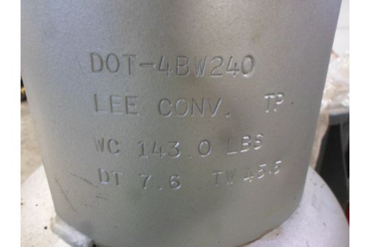 NEW TANK DOT-4BW240 LEE CONV. TP WC 143 LBS DT 7.6 TW 46.5WE PACKAGE ...