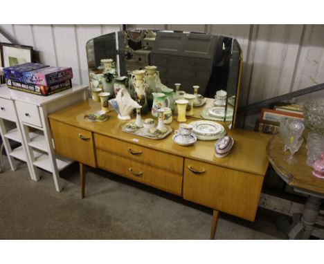 An Art Deco style two drawer dressing table 