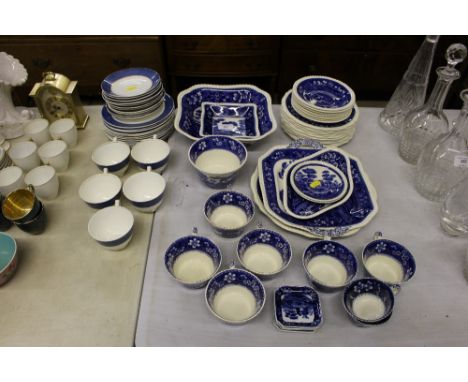 A quantity of Crown Staffordshire teaware; together with a quantity of Copeland Spode 'Tower' patterned china to include frui