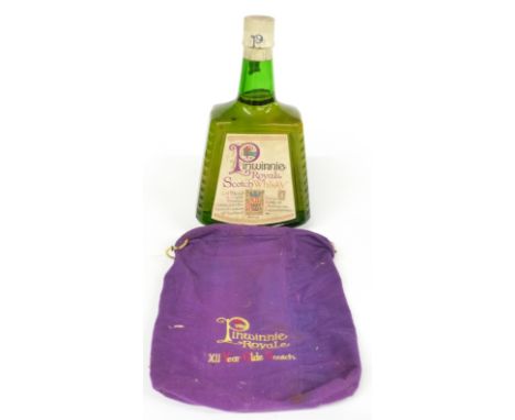 Pinwinnie Royale 12 year old Scotch whisky 86% proof, in felt bag