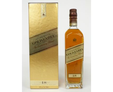 Johnnie Walker Gold Label 18 year old The Centenary Blend Scotch whisky, 75cl, 40% vol, in original box.&nbsp;