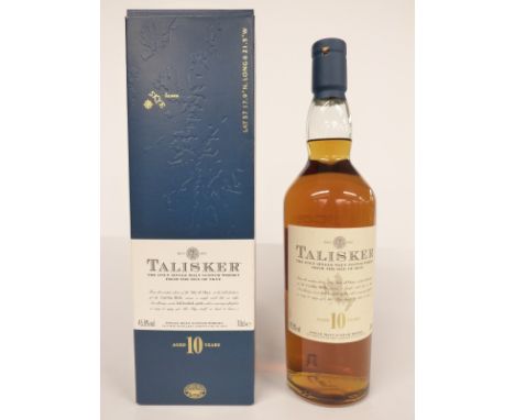 Talisker Isle of Skye 10 year old single malt Scotch whisky, 70cl, 45.8% vol, in original box.&nbsp;&nbsp;