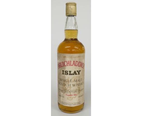 Bruichladdich Islay single malt Scotch whisky 26 2/3 fl oz, 75% proof.