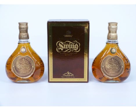 Two bottles of Johnnie Walker Swing blended Scotch whisky, 75cl, 43% vol, one in original box.&nbsp;