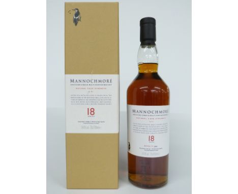 Mannochmore 18 year old natural cask strength Speyside single malt Scotch whisky, bottle number 2544, 70cl, 54.9% vol, in ori