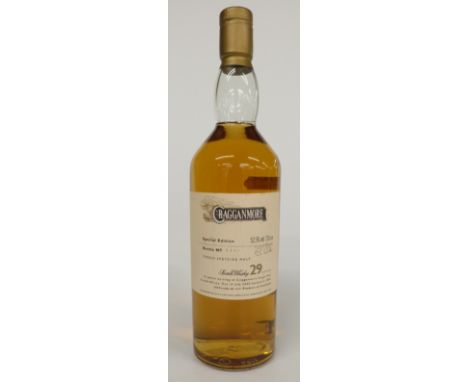Cragganmore 2003 special edition 29 year old single Speyside malt Scotch whisky, bottle number 0492/6000, 70cl, 52.5% vol.&nb