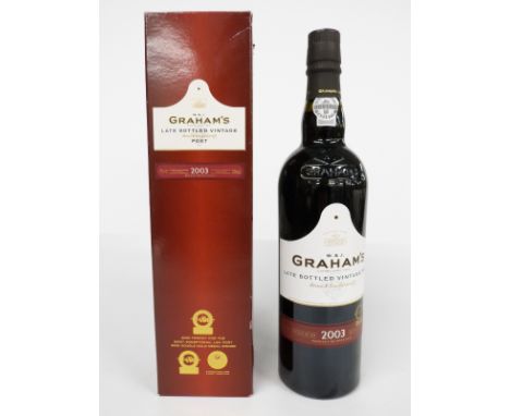 A boxed bottle of Graham's 2003 Late Bottled Vintage port 75cl, 20% vol
