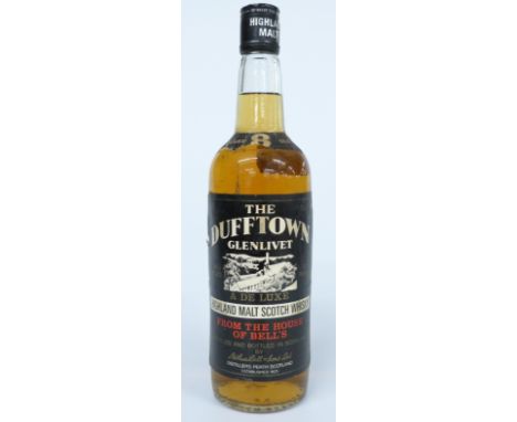 Dufftown 8 years old Glenlivet malt scotch whisky, 26 2/3 fl oz, 70% proof