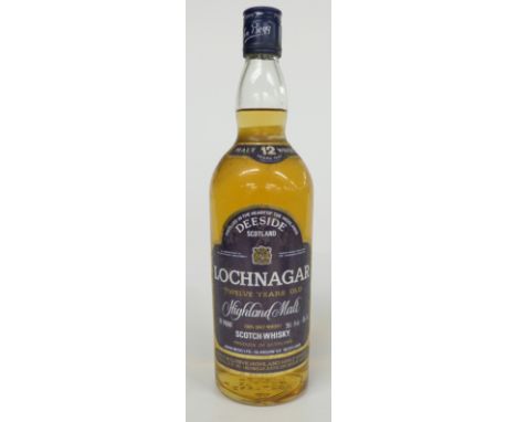 Lochnagar 12 year old Highland malt Scotch whisky, 26 2/3 fl oz, 70% proof