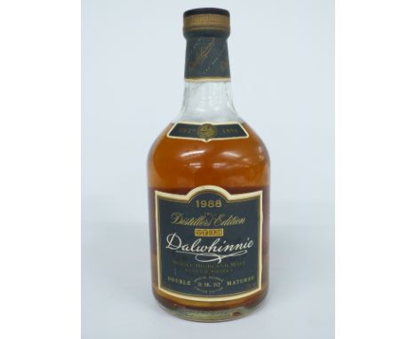 Dalwhinnie Distillers Edition 1988 special release limited edition double matured single Highland malt Scotch whisky, bottle 