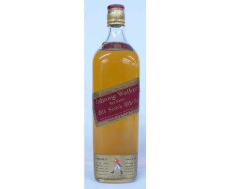 Johnnie Walker red label Old Scotch Whisky, NAAFI Stores for H.M Forces, 1 litre&nbsp;