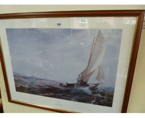 Print - Through Sea and Air - Charles Napier Hemy   