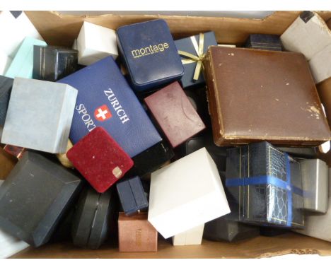 Empty jewellery, ring, watch boxes 