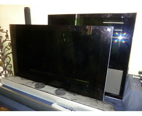 2 Bang and Olufsen Beo-vision televisions, surround sound speakers and remote controls etcNB,these items have not been seen w