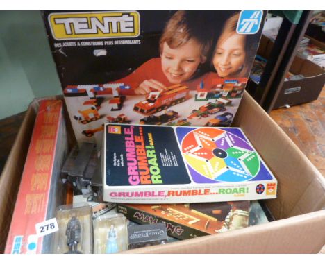 Vintage board games - Tente building blocks, Game of Thrones figures, Mahjong etc 