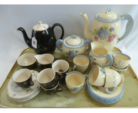 New Hall, Hanley and Meakin Black Star coffee sets