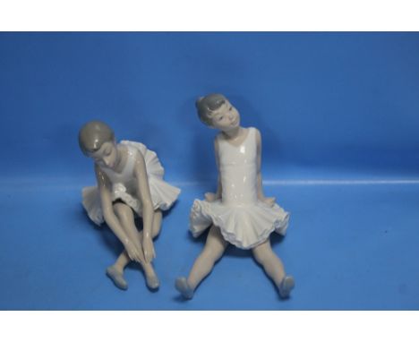 TWO NAO BALLERINA FIGURINES