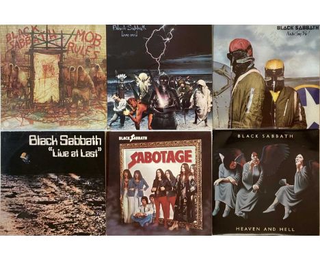BLACK SABBATH - LP COLLECTION. Here we have a superb collection of 10 LPs by Black Sabbath. Titles include Never Say Die! (91