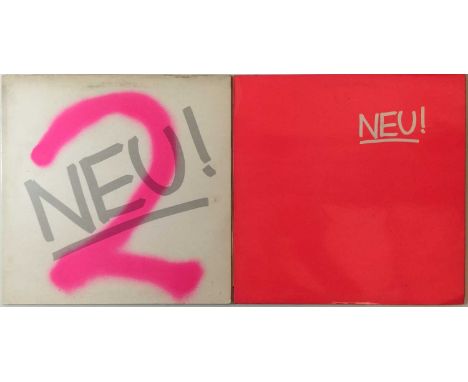NEU! - NEU! &amp; NEU! 2 LPs (ORIGINAL UK PRESSINGS). The first two long players from the Düsseldorf legends... Titles are Ne