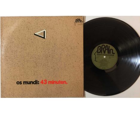 OS MUNDI - 43 MINUTEN LP (ORIGINAL GERMAN PRESSING - BRAIN/METRONOME BRAIN 1015). Groovin' out with Os Mundi here with their 