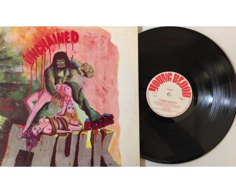 ELIAS HULK - UNCHAINED LP (ORIGINAL UK PRESSING - YOUNG BLOOD SSYB 8). The 1970  Heavy Rock/Psych masterpiece, this the fiend