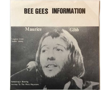 BEE GEES - INFORMATION 7" (FAN CLUB RELEASE - NEW BLOOD NLA2176). Extremely scarce fan club only four track EP release from T