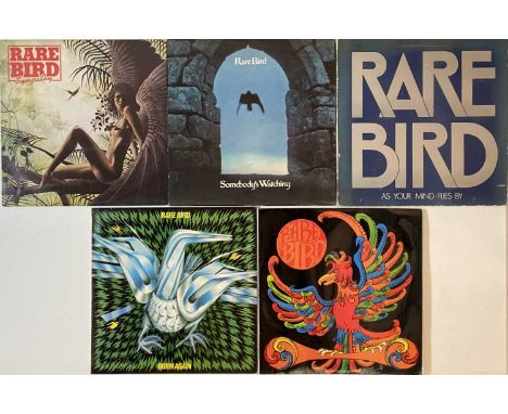 RARE BIRD - LPs. A wonderful pack of 5 LPs by English prog-rockers Rare Bird. Titles include As Your Mind Flies By (CAS 1011,