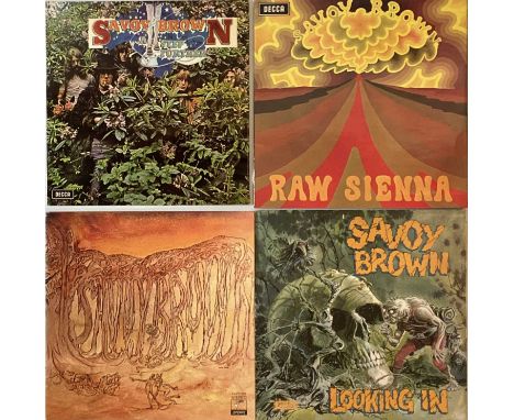 SAVOY BROWN - LP RARITIES. A superb pack of 4 LP rarities by British blues-rockers Savoy Brown. Titles include Raw Sienna (SK