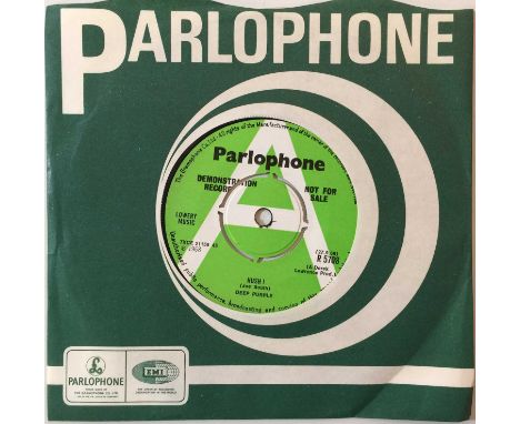 DEEP PURPLE - HUSH! 7" (ORIGINAL UK PROMO - PARLOPHONE R 5708). Superb condition early UK 7" demo from Deep Purple with Hush!