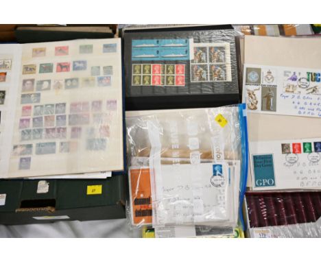 Stamp albums including GB and world stamps, First Day covers and stamped envelopes