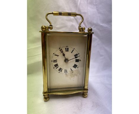 FRENCH CARRIAGE CLOCK WITH KEY