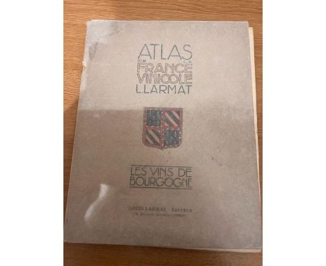 Atlas de la France Vinicole  L.Larmat Les Vins de Bourgogne, First Edition, Published 1949