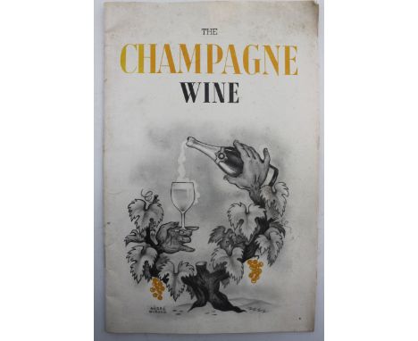 The Champagne Wine  Andre Giroux, Editions publicitaires by P R Waltz et M Puget Paris