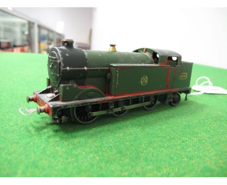 A Pre War Hornby Dublo N2 Tank, in GWR finish, R/No 6699, some over painting to one side with post war three rail electric mo