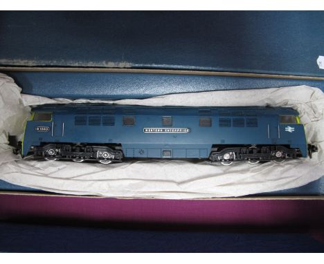 A Liliput "HO" Gauge Class 52 Co-Co Diesel Locomotive, R/No. D1000, 'Western Enterprise', BR blue livery, boxed.