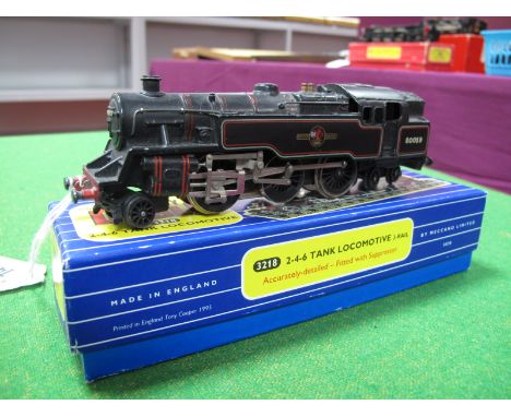 Hornby Dublo No 3218 4-6-2 Standard Tank, three rail electric, with hard to find R/No 80059, overall good, in 'Tony Cooper' b
