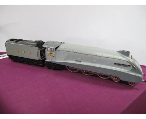 Trix "OO" Gauge/4mm Class A4 4-6-2 Steam Locomotive/8 Wheel Tender, L.N.E.R grey, silver link R/No. 2509, unboxed, condition 