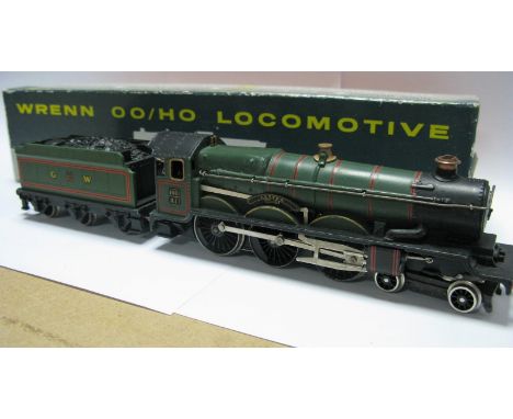 Wrenn "OO"Gauge/4mm Castle Class 2 Rail "Lloyds" 4-6-0 Steam Locomotive/Six Wheel Tender, GW green R/no 100 - boxed, excellen