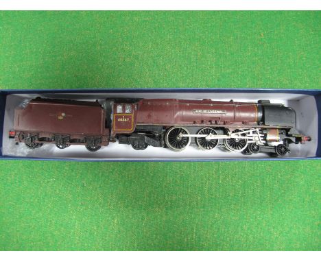 Hornby Dublo Ref  3226 4-6-2 "City of Liverpool", 2 rail, BR maroon, R/No 46247 condition fair/good.