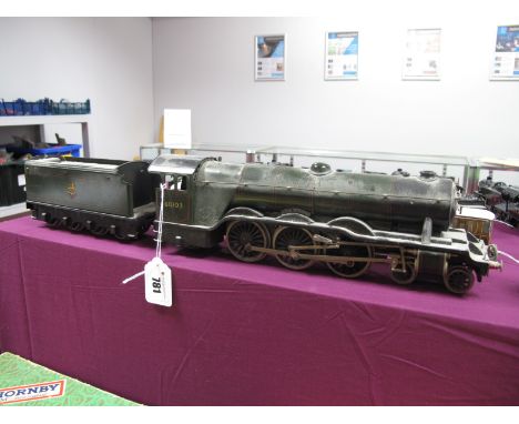 A Post War 'O' Gauge 4-6-2 A3 'Flying Scotman', by Bassett Lowke, three rail electric, finished in Britain Rail green, R/No. 