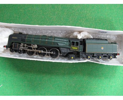 Trix "OO" Gauge/4mm (2-Rail), "Britannia" 4-6-2 R/No. 70000 6 Wheel Tender, BR green, condition good, (tender missing) coupli