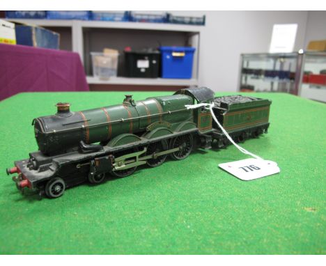 Hornby Dublo "OO"  Ref EDLT20 Castle Class 4-6-0 Steam Locomotive/6 Wheel Tender, "Bristol Castle", BR green, R/No. 7013, unb