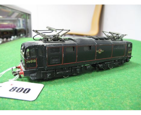 Trix T.T.R 3 Rail Ref F105B EMI Bo-Bo Electric Locomotive, R/No. 26010, BR black, fitted pantographs, unboxed, condition good