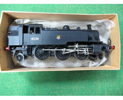 OO Gauge/4mm Brass/White Metal Kit Built Example of the Class 3MT Standard Tank Locomotive 2-6-2, BR black R/No. 41230, unbox