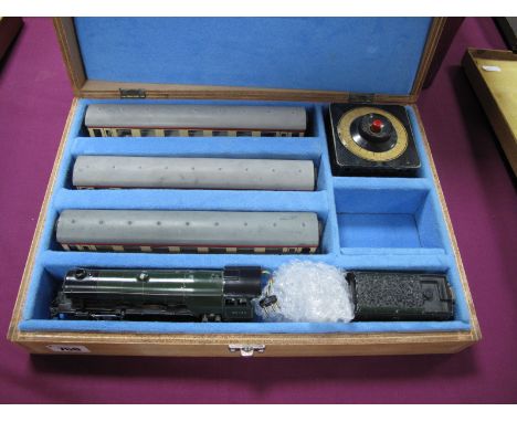 Trix T.T.R Three Rail Set of the A3 Class 4-6-2 BR Green "Scotsman" R/No 60103, plus Eight Wheel Tender, set includes three "