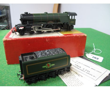 Trix T.T.R Three Rail 1/540 A3 Class 4-6-2 LNER Green "Scotsman" R/No 60103 Steam Locomotive and Eight Wheel Tender, - late c
