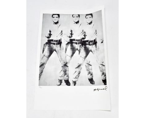 AFTER ANDY WARHOL (1928-1987); limited edition lithograph print, 'Elvis Presley' from the Leo Castelli Gallery, edited by Geo