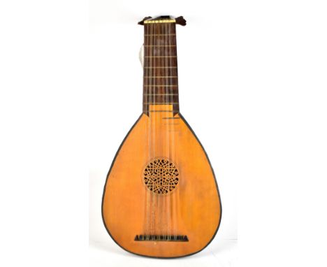 A modern lute of typical construction, unnamed.