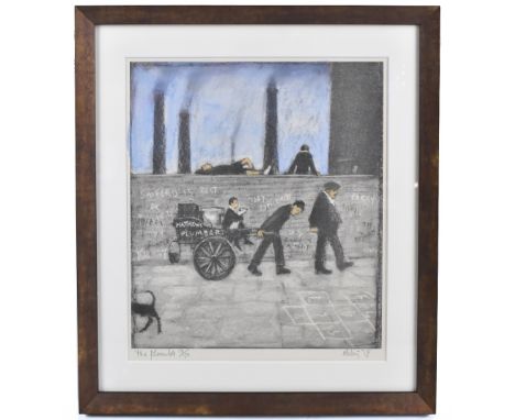 HAROLD RILEY DL DLIT FRCS DFA ATC (born 1934); pencil signed limited edition print, 'The Plumber', numbered 10/50, signed and